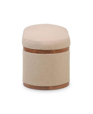 Olivier Oval Storage Ottoman