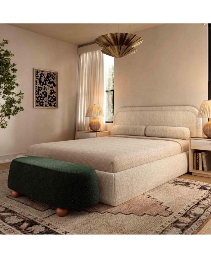 Jaine Boucle Large Ottoman