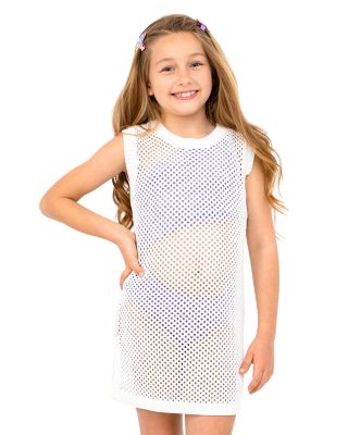 Girls' Reina Crochet Cover-Up Dress - Little Kid, Big Kid