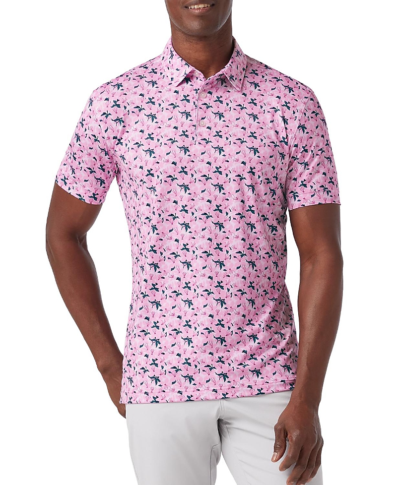 Mizzen + Main Mizzen+main Versa Short Sleeve Polo In Pink