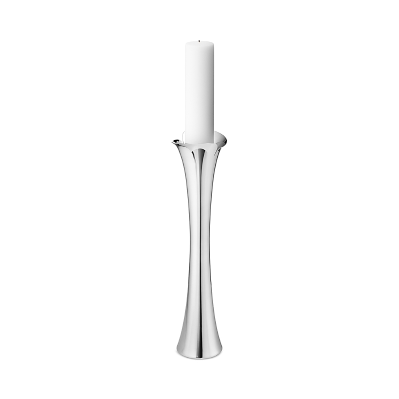 Georg Jensen Bloom Botanica Candleholder - Large In Silver