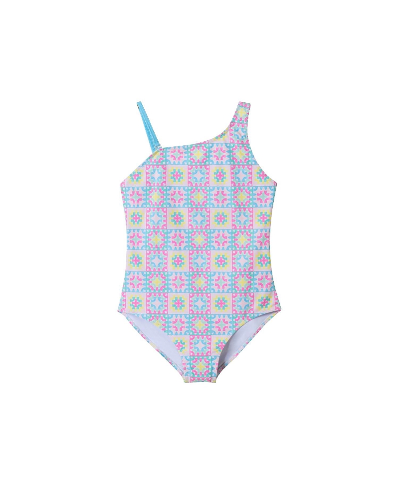 Shop Andy & Evan Girls' Crochet Look One-piece Swimsuit - Big Kid