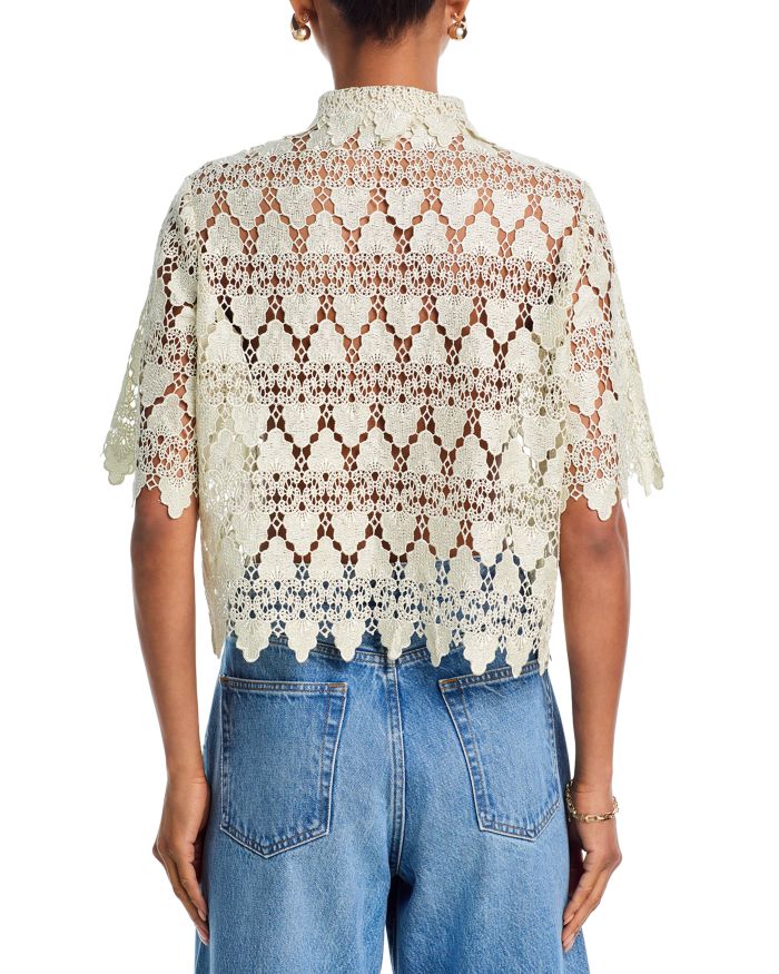 Lace Short Sleeve Shirt