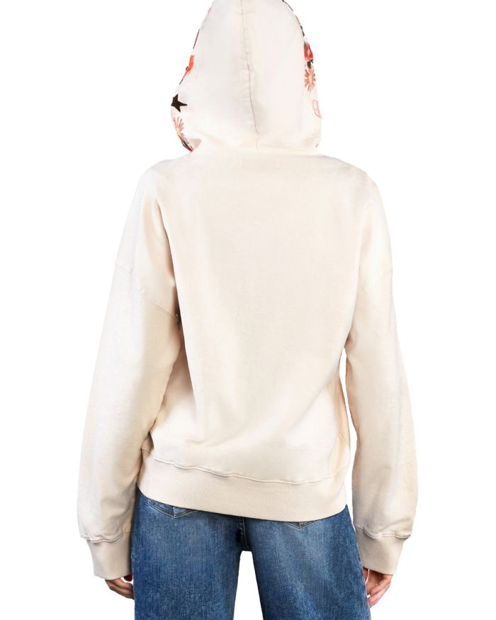 Cotton-Blend Camp Happy Embellished Hoodie