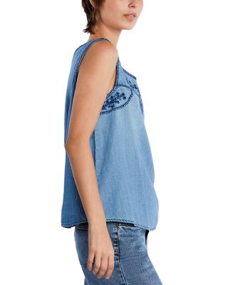 Floral Embroidery Tank Top