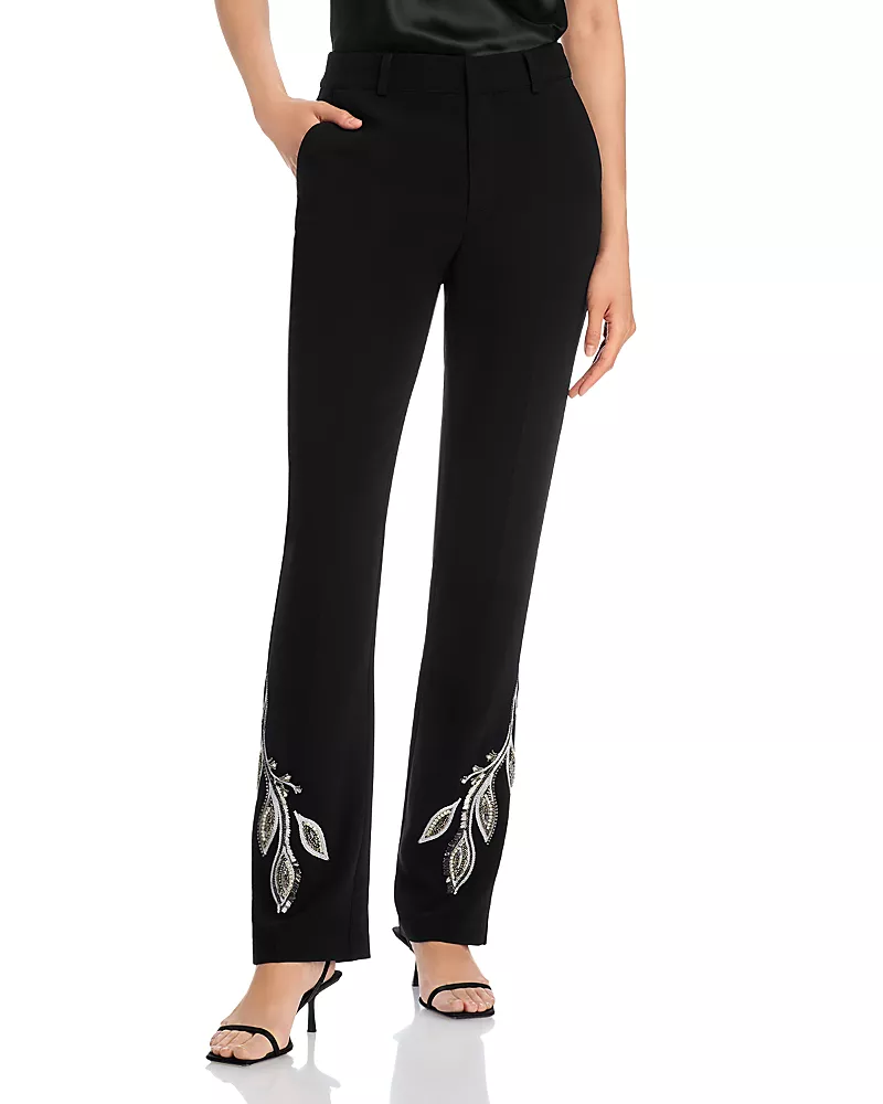 Cinq a Sept Kerry Metallic Paisley Pants