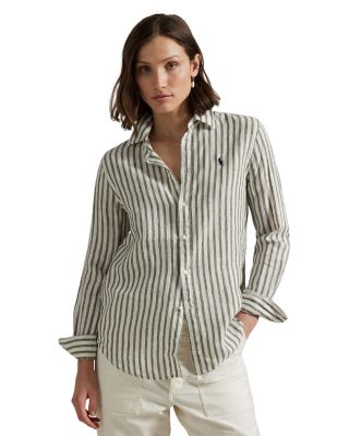 Ralph Lauren - Classic Fit Striped Linen Shirt