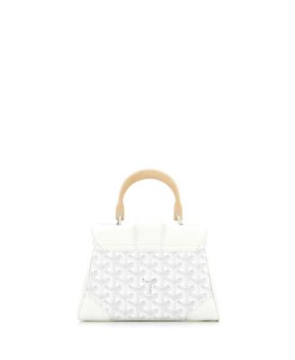 Mini Saigon Top Handle Bag Coated Canvas with Leather