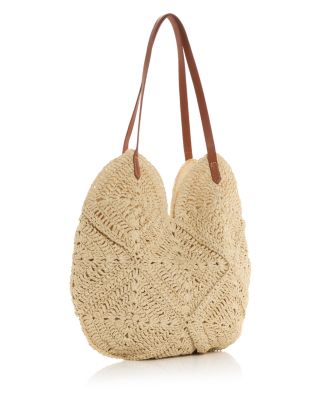 Scalloped Woven Tote - Exclusive