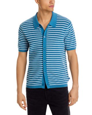 Michael Kors - Textured Striped Regular Fit Button Down Shirt