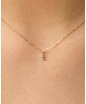 Solid Gold - Birthstone Necklace