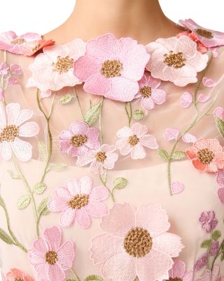 Elle Appliqu&amp;eacute; Mini Dress