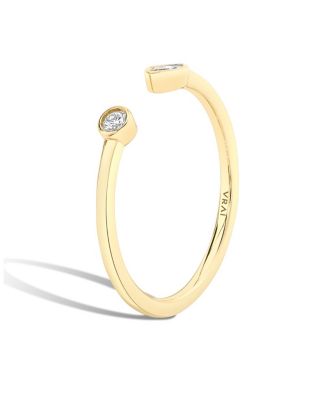 Petal Ring in 14K Yellow Gold, 0.15ctw Marquise & Round Brilliant Lab Grown Diamond