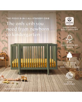 Pogo 8 in 1 Convertible Crib with All Stages Conversion Kits