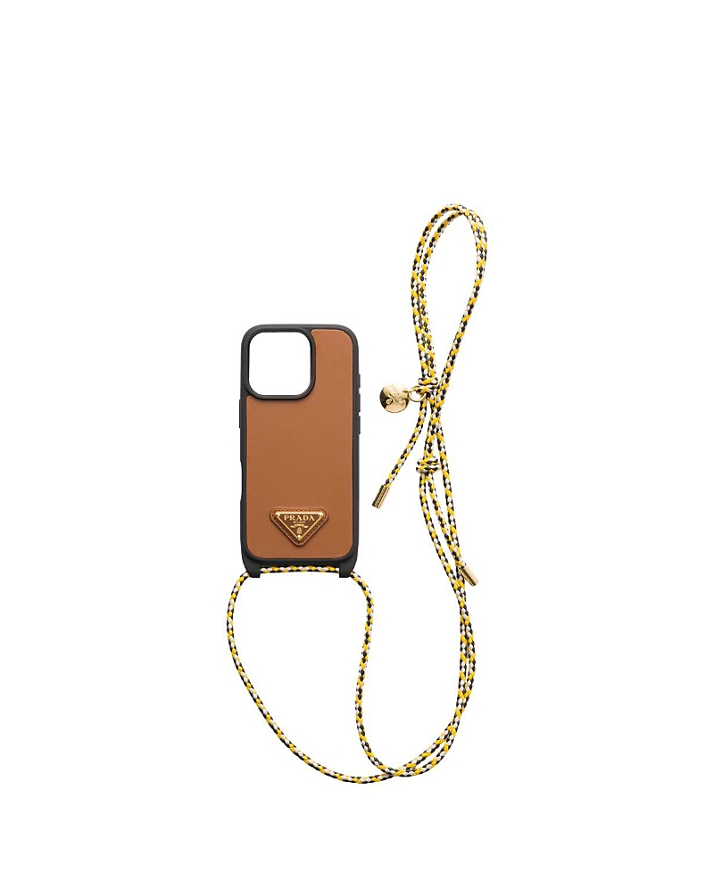 Prada Leather Case For Iphone 16 Pro