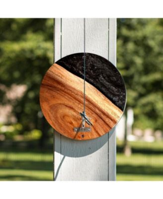 The River Epoxy Resin with Live Edge Acacia Wayfarer ART Hook & Ring Game