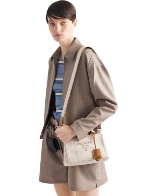 Prada Jardiniere Linen Blend Mini-Bag | Bloomingdale's