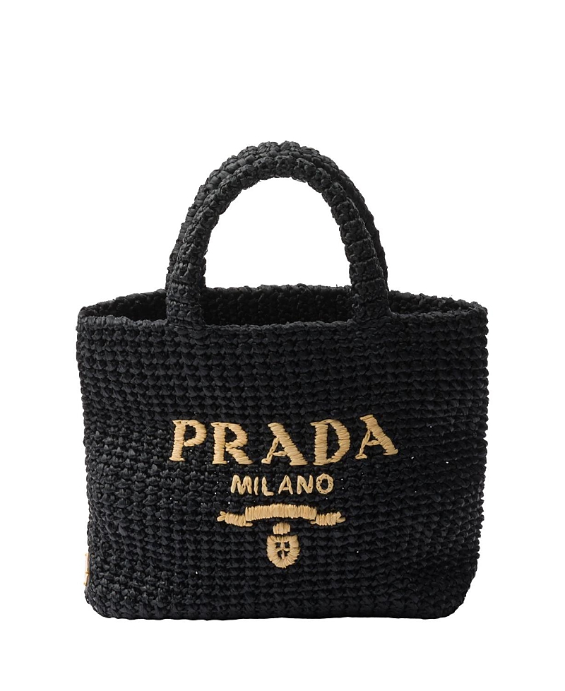 Shop Prada Small Crochet Tote Bag