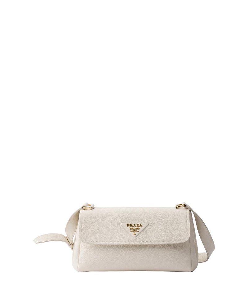 Prada Daino Flap Soft Leather Shoulder Bag