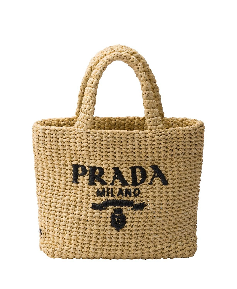 Shop Prada Small Crochet Tote Bag