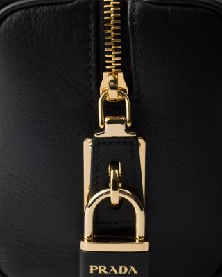 Medium Leather Top-Handle Bag with Padlock