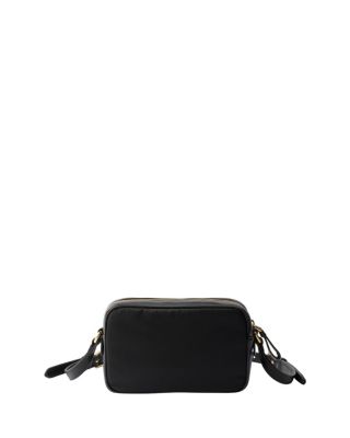 Re-Nylon and Nappa Leather Mini Shoulder Bag with Bow
