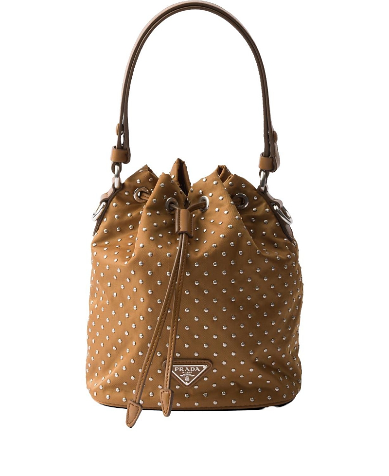 Prada Re-nylon Mini-bag With Studs
