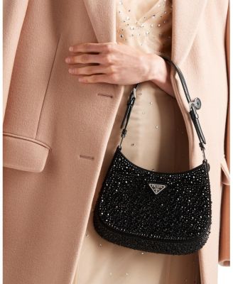 Cleo Satin Bag with Crystals