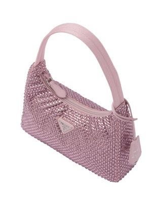 Re-Edition Satin Mini-Bag with Crystals