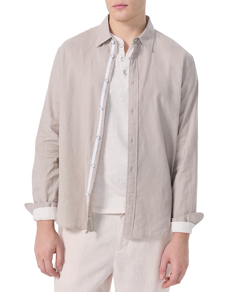 rag & bone Finch Linen Long Sleeve Shirt