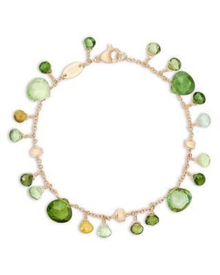 Marco Bicego - 18K Yellow Gold Paradise Green Tourmaline Single Strand Bracelet