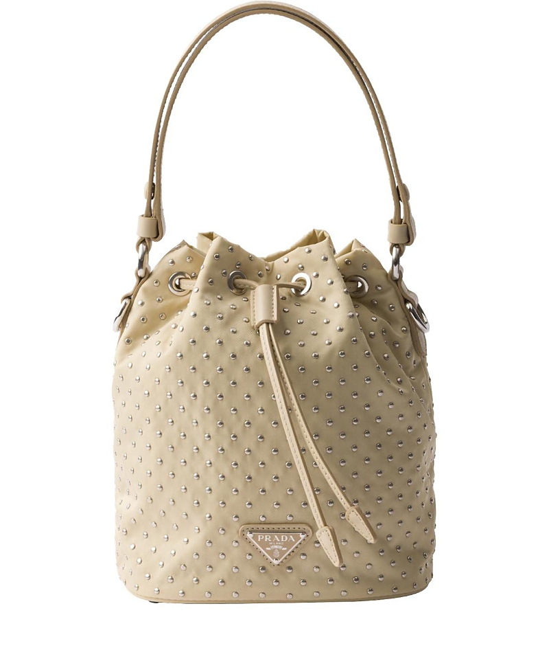 Prada Re-nylon Mini-bag With Studs