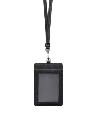 Saffiano Leather Badge Holder