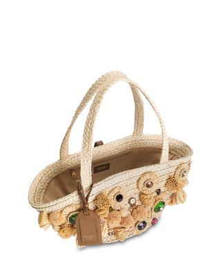 Embellished Straw Bag