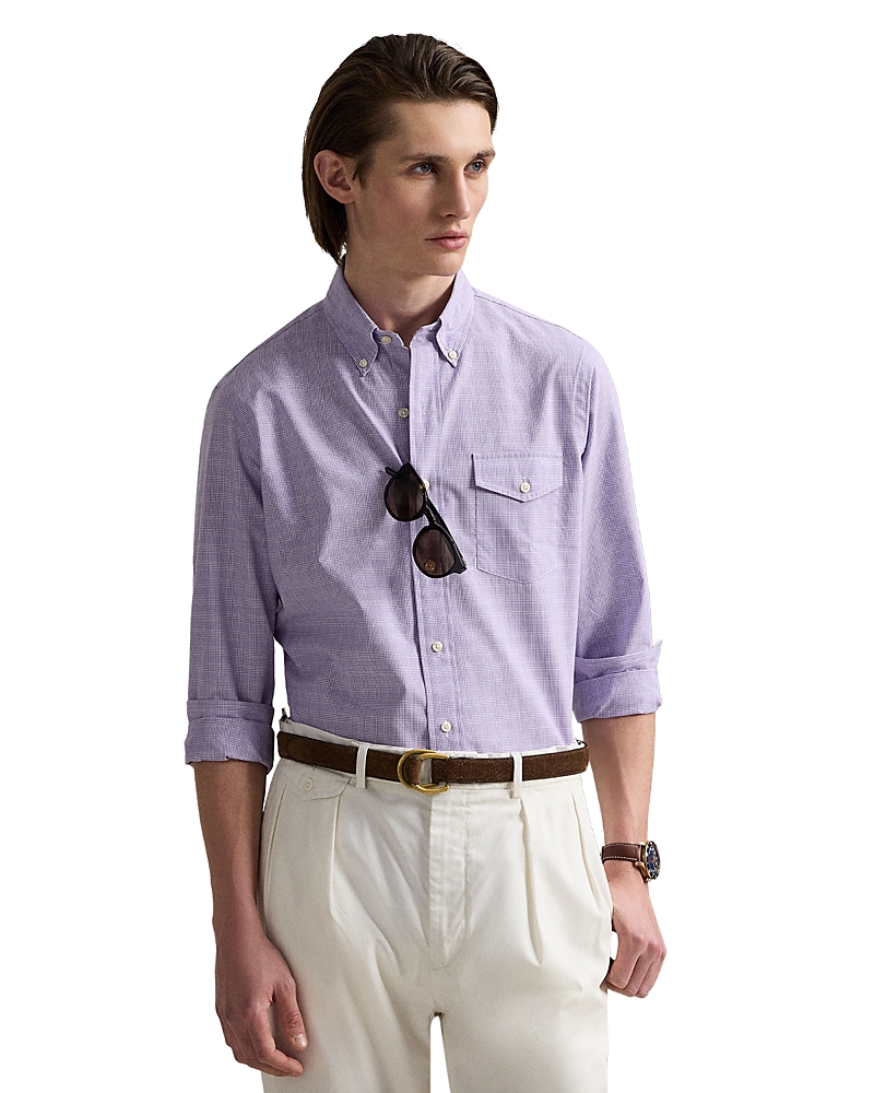Polo Ralph Lauren Classic Fit Poplin Shirt In Purple