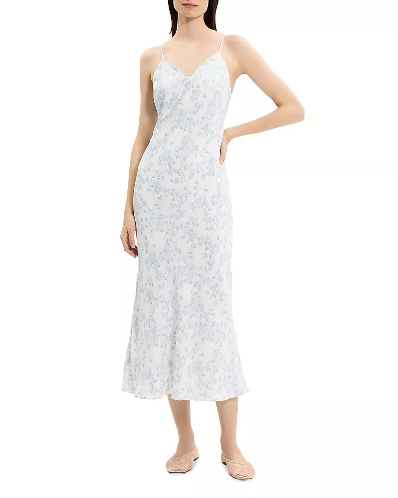 Theory Seamed Slip Dress