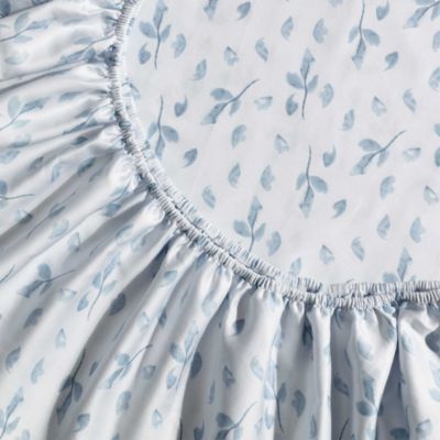 Printed Cotton Sateen 4 Piece Sheet Set, Queen