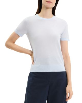 Lightweight Wool Short Sleeve Top