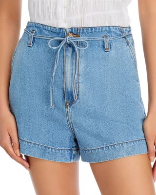 Anessa Tie Waist Denim Shorts