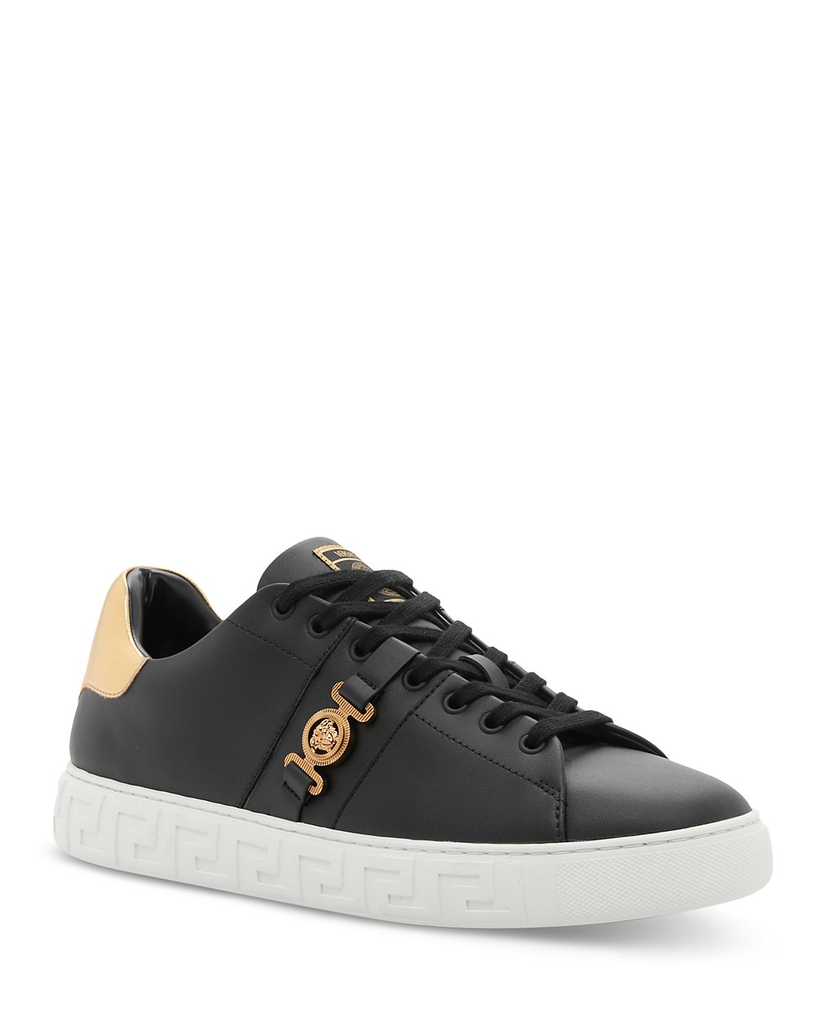 Versace Men's Biggie La Greca Leather Sneakers