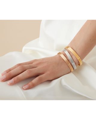 18K White Gold Masai Coil Bangle Bracelet