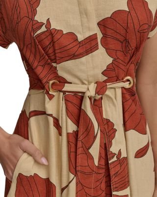 Linen Blend Shirtdress