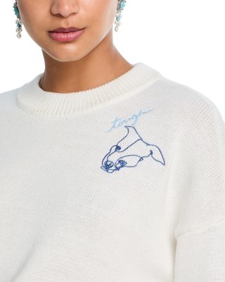 Embroidered Crewneck Sweater - Exclusive