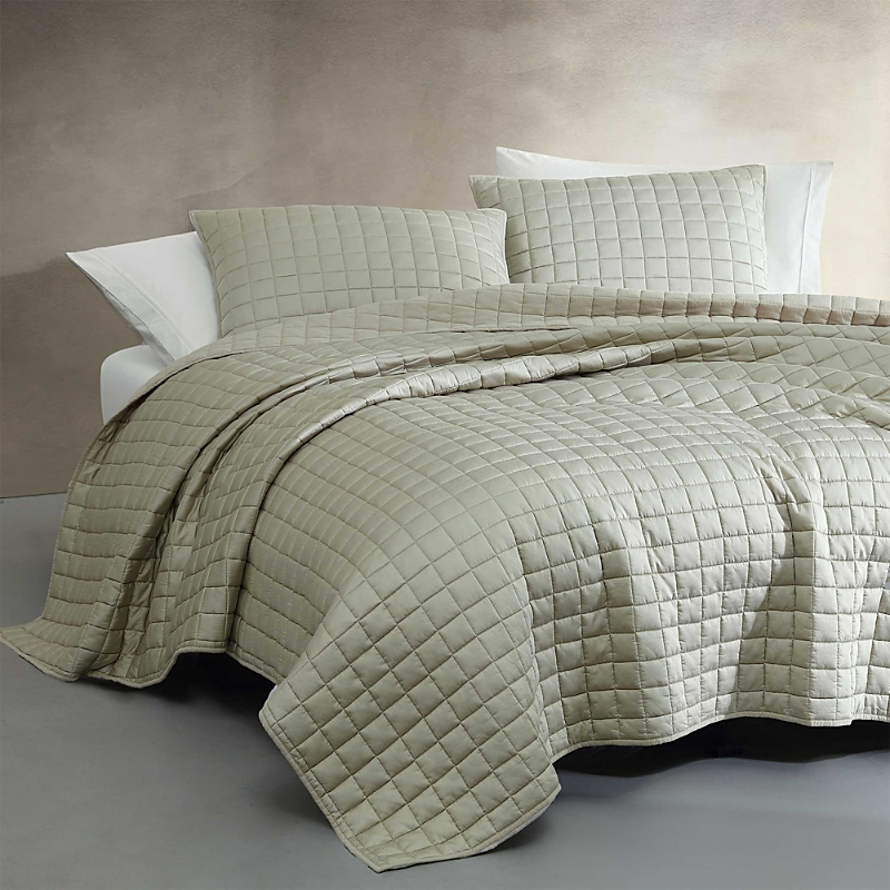 Calvin Klein Reversible Mini Box Quilt Set, Queen