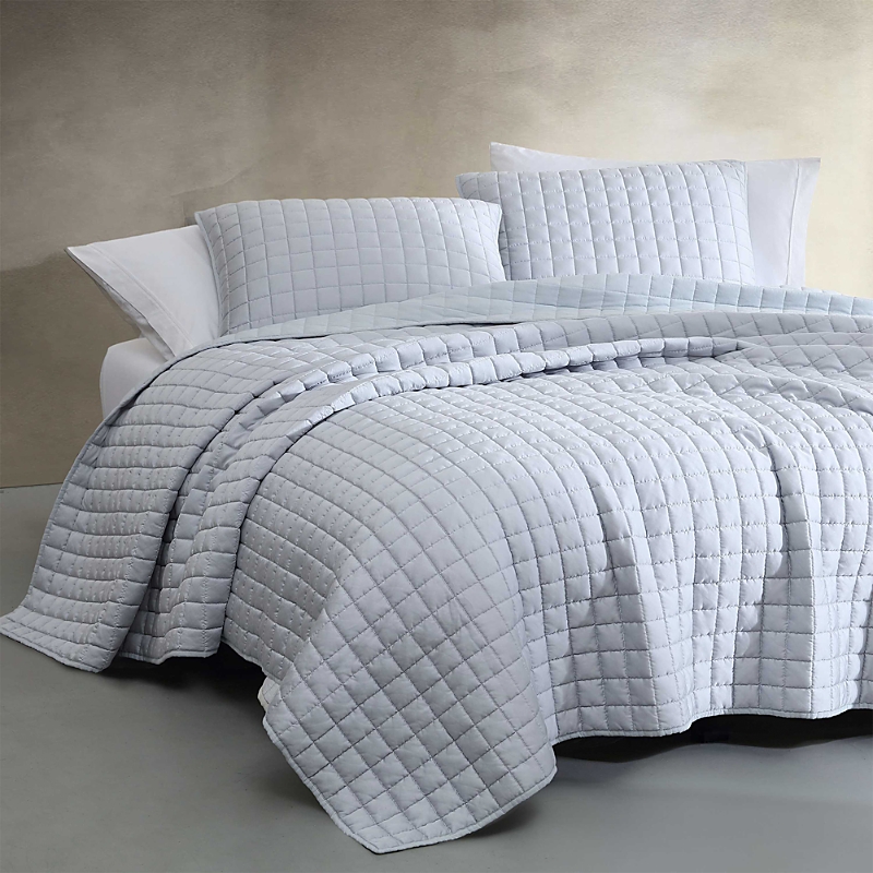 Calvin Klein Reversible Mini Box Quilt Set, Queen