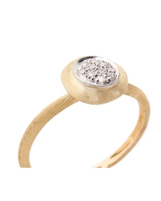 18K White & Yellow Gold Jaipur Gold Diamond Stackable Ring