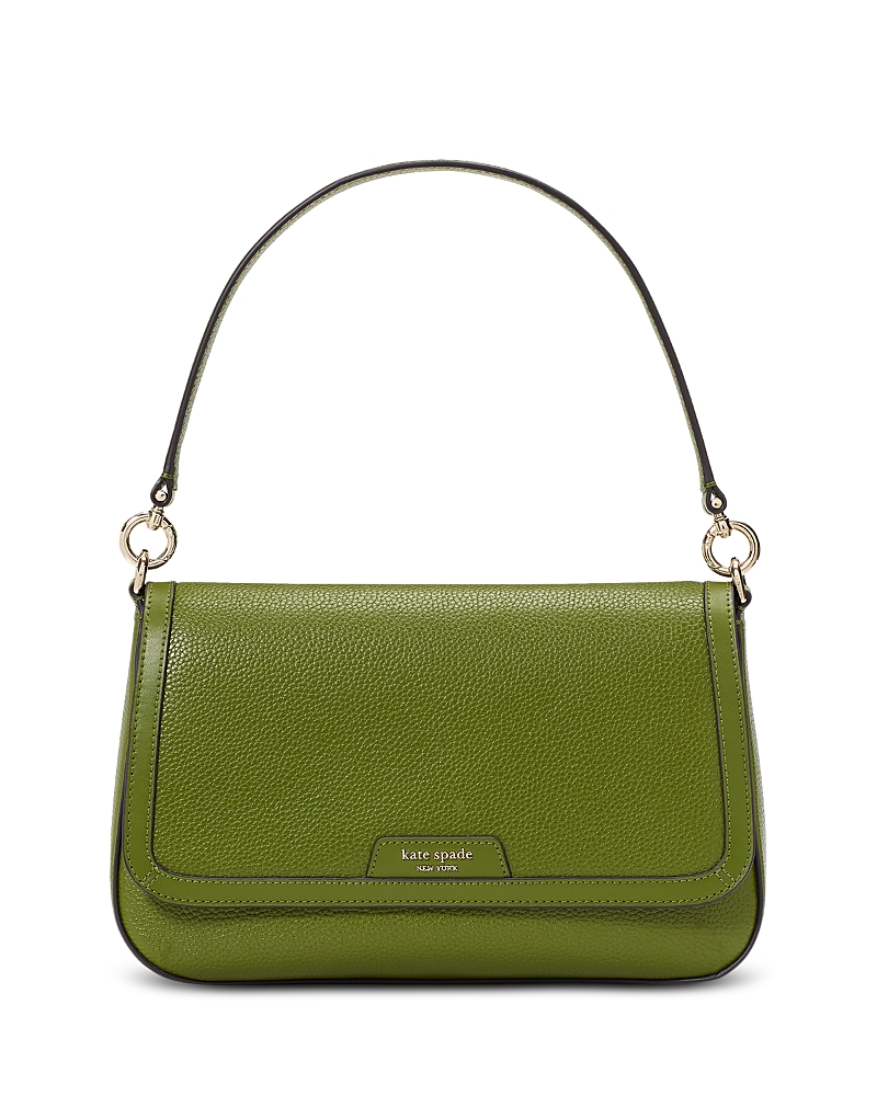 KATE SPADE KATE SPADE NEW YORK HUDSON PEBBLED LEATHER FLAP SHOULDER BAG