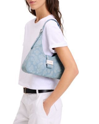 Nouveau Printed Denim Small Shoulder Bag
