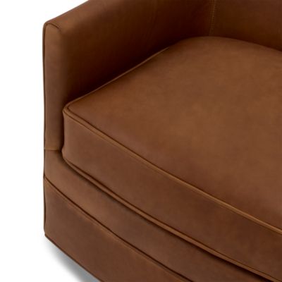 Luella Leather Swivel Chair