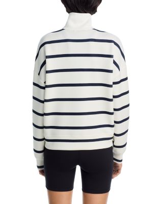 Stripe Long Sleeve Cropped Sweatshirt - Exclusive